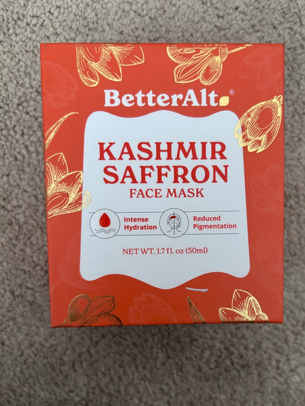 Face Mask - Hydrating Saffron Treatment (Orange)